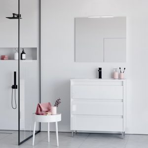 Bathroom vanity Sansa 32in 3DR Gloss White
