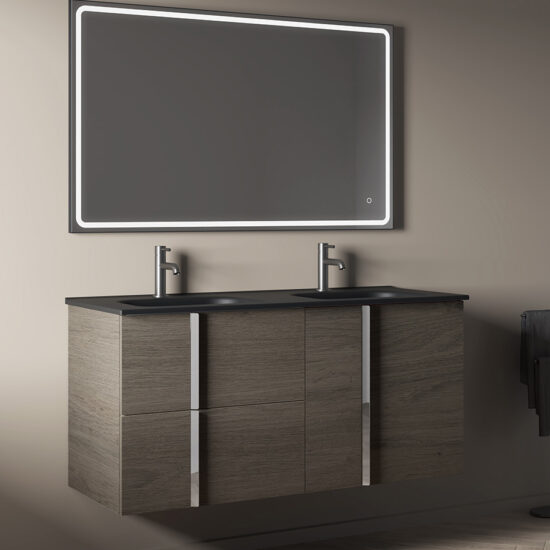 Bathroom vanity Onix+ 48in 2DR 2D Eternity Oak