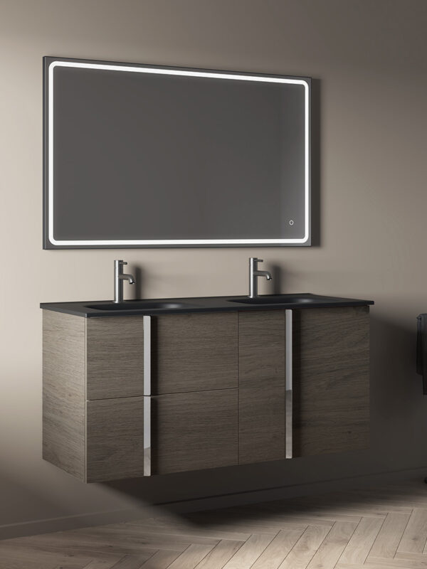 Bathroom vanity Onix+ 48in 2DR 2D Eternity Oak