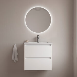 Bathroom vanity Sansa 24in 2DR Gloss White