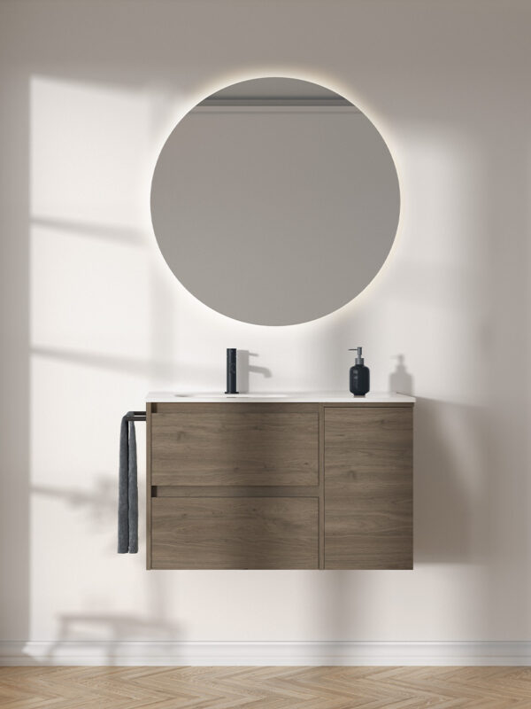 Bathroom Vanity Sansa 36 2DR 1D Eternity Oak