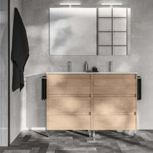 Bathroom vanity Sansa 48 in 6DR Toffee Walnut