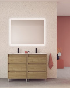 Bathroom vanity Sansa 48in Toffee Walnut