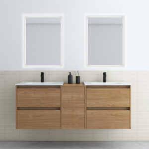 Bathroom vanity Sansa 60 in 2DR 1D 2DR Toffee Walnut