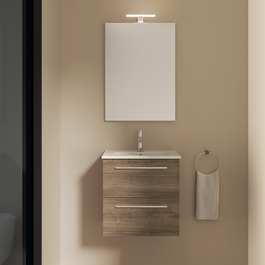 Bathroom Vanity Street 20 in 2DR Eternity Oak