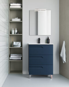 Bathroom Vanity Vitale 24 in 3DR Matt Navy Blue