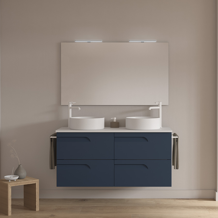 Bathroom Vanity Vitale 48 in 4DR Matt Navy Blue