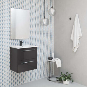 Bathroom Vanity Street 20 in 2DR Gloss Anthracite