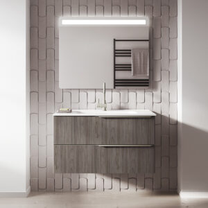 Bathroom vanity Mio 40 in 2DR Grey Elm