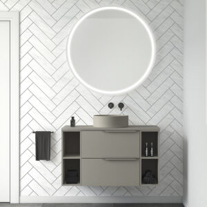 Bathroom vanity Mio 48 in 2DR Matt Sand