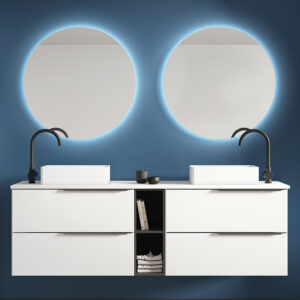 Bathroom vanity Mio 72 in 4DR + Open Module