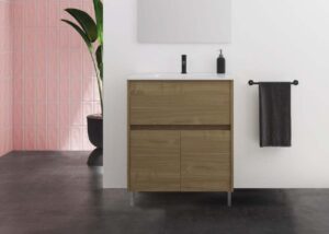 Bahtroom vanity 28 Band 1 DR 2D Toffee Walnut