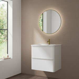 Bathroom vanity Dai 24 in 2DR Gloss White