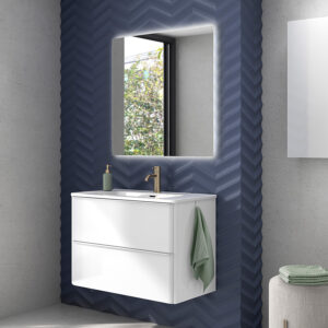 Bathroom vanity Dai 32 in 2DR Gloss White