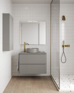 Bathroom vanity Dai 32 in 2DR Matt Sand (2)