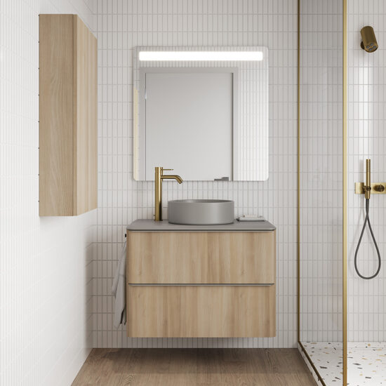 Bathroom vanity Dai 32 in 2DR Nordic Oak