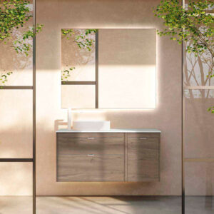 Bathroom vanity Logika 48 in 2DR 1WM Eternity Oak