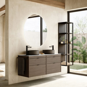 Bathroom vanity Logika 48 in 4DR Eternity Oak