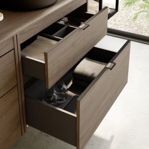 Bathroom vanity Logika Detail Drawers